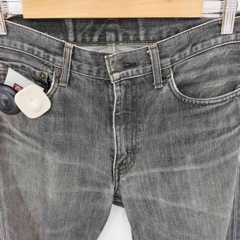 リーバイス Levis 02年 7月製造 505 ボタン裏J38刻印 ダメージ ブラックデニムパンツ メンズ  W30 L34